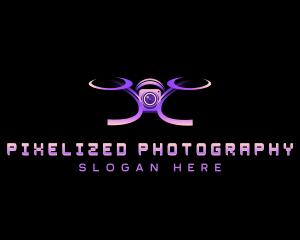 Drone Camera Surveillance logo design