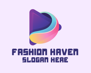 Colorful Media Play Button logo
