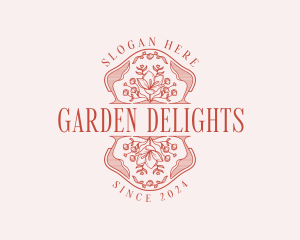 Botanical Flower Garden logo design