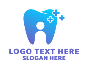 Gradient Tooth Dentist logo