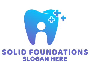 Gradient Tooth Dentist logo