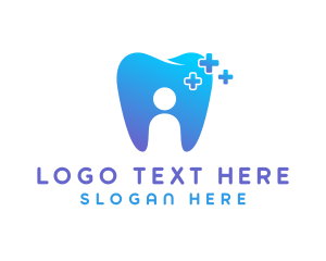 Gradient Tooth Dentist logo