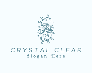 Crystal Precious Gem logo design