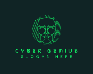 Cyber Hacker Mask logo