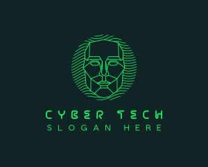 Cyber Hacker Mask logo