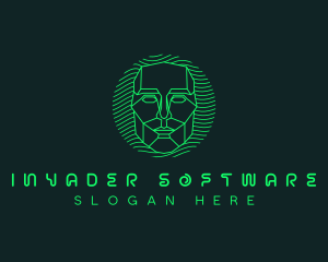 Cyber Hacker Mask logo design