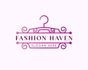 Fashion Boutique Hanger logo design