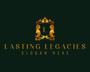 Luxury Crest Shield logo design