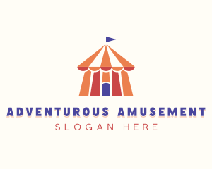 Circus Carnival Tent logo design