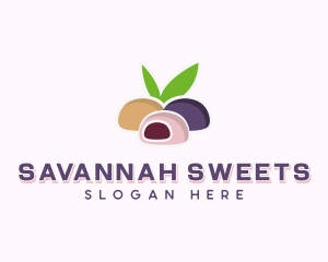 Sweet Mochi Dessert logo design