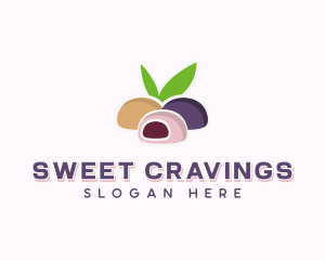 Sweet Mochi Dessert logo design