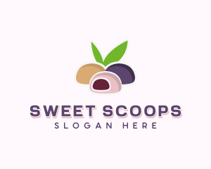 Sweet Mochi Dessert logo design