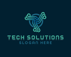 AI Technology logo design