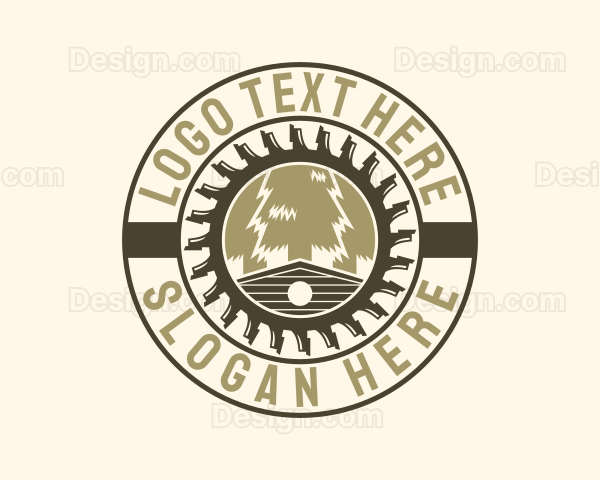 Pine Wood Cabin Logo