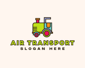 Colorful Toy Train logo design