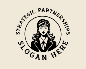 Woman Management Consultant logo
