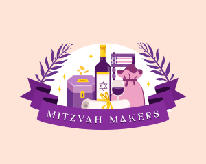 Purim Religious Holiday logo