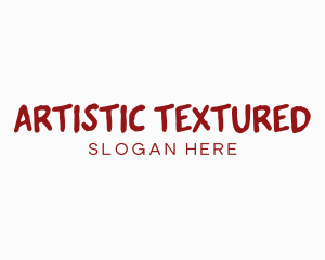 Red Texture Wordmark logo design