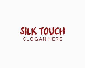 Red Texture Wordmark logo design