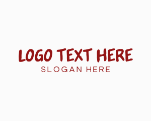 Texture - Red Texture Wordmark logo design