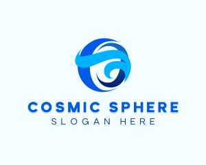 Swoosh Sphere Wave logo