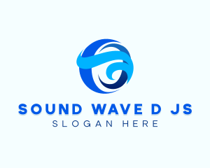 Swoosh Sphere Wave logo design