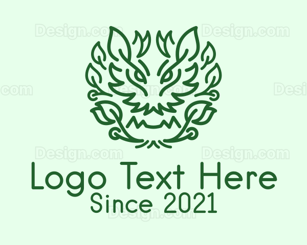 Dragon Plant Herb Logo