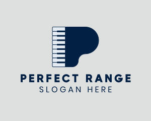 Grand Piano Keyboard logo design