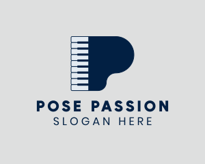 Grand Piano Keyboard logo design