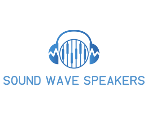 Wave Headphone Equalizer logo design