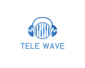 Wave Headphone Equalizer logo design