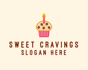 Birthday Cupcake Cake logo design