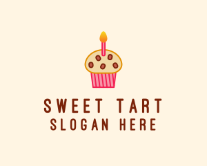 Birthday Cupcake Cake logo design