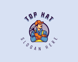 Carpenter Handyman Hammer logo design