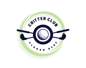 Golf Club Sport Ball logo design