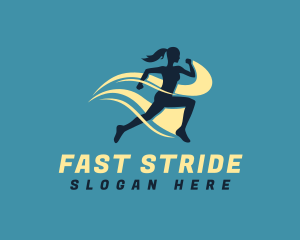 Athletic Woman Run logo