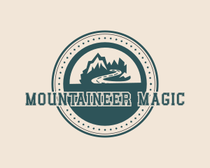 Mountain Road Badge logo design