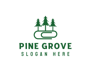 Pine Tree Paperclip logo