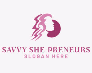 Woman Hair Salon logo design