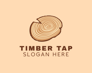 Tree Wood Lumberjack logo design