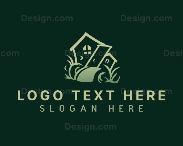 Lawn Landscaping Mower Logo