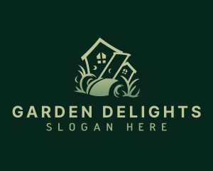 Lawn Landscaping Mower logo design