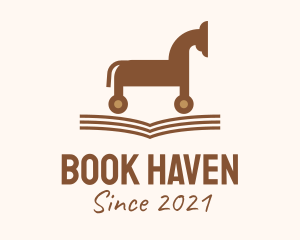 Trojan Horse Book  logo design