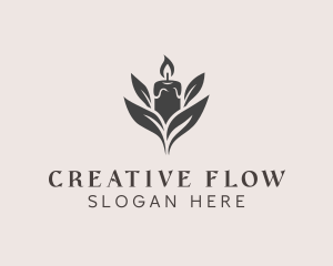 Wax Candle Light logo design