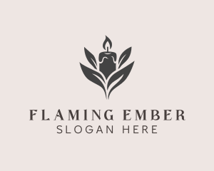 Wax Candle Light logo design