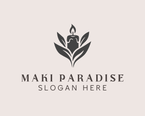 Wax Candle Light logo design