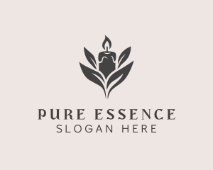 Wax Candle Light logo design