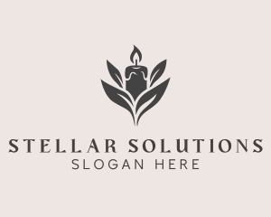 Wax Candle Light logo design