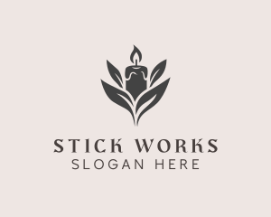 Wax Candle Light logo design