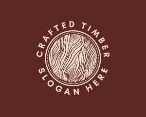 Wood Log Lumber logo design